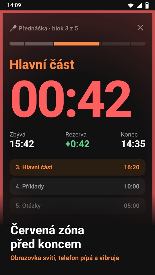 Chrono Blocks — Uvnitř aplikace 3