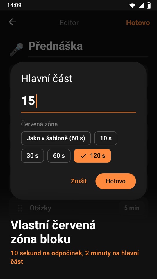 Chrono Blocks — Uvnitř aplikace 5