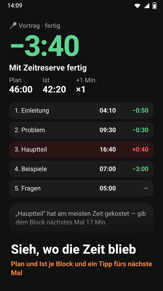 Chrono Blocks — Einblick in die App 6