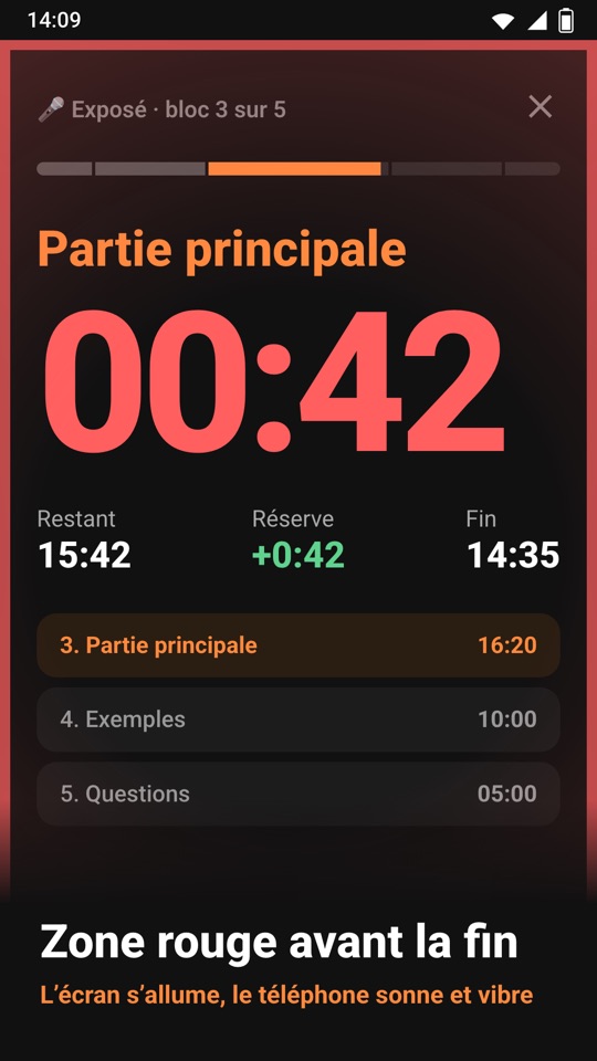 Chrono Blocks — Dans l’appli 3