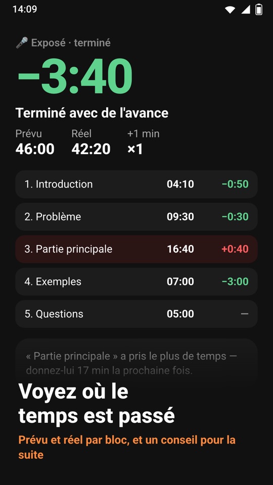 Chrono Blocks — Dans l’appli 6
