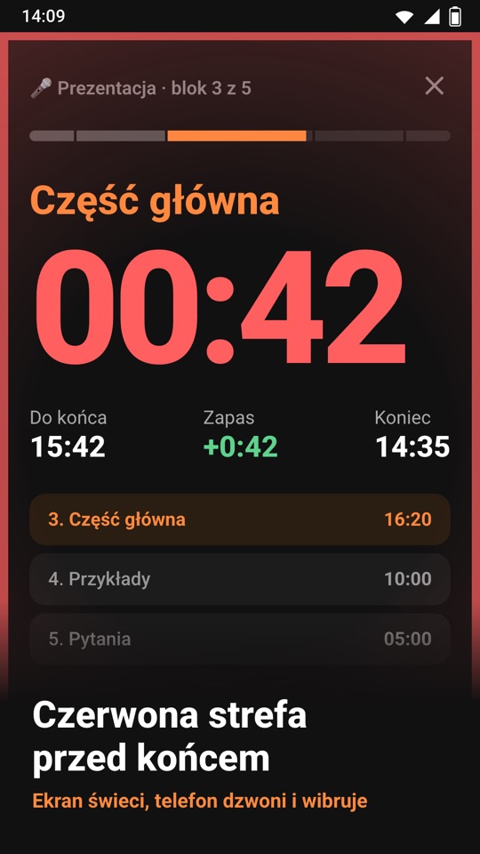 Chrono Blocks — Wnętrze aplikacji 3