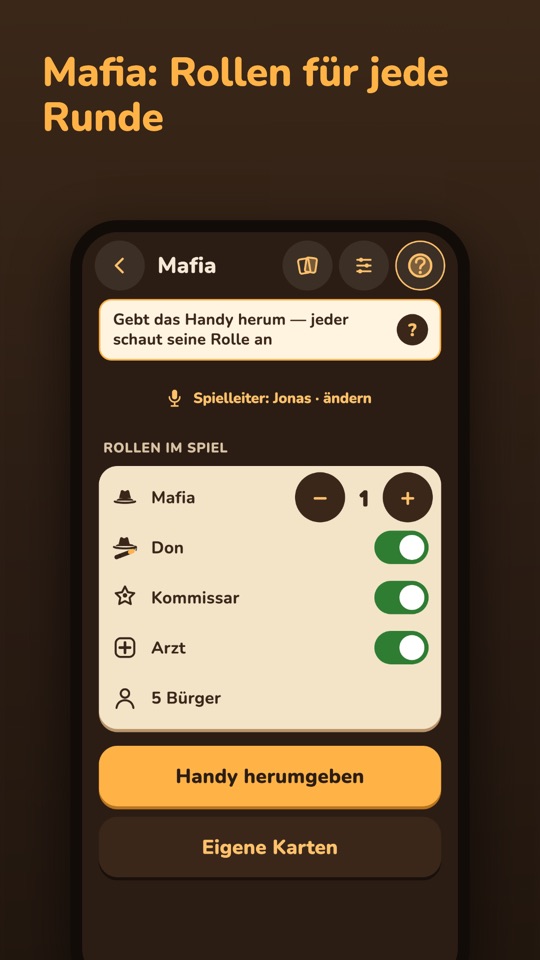 Score Night — Einblick in die App 8