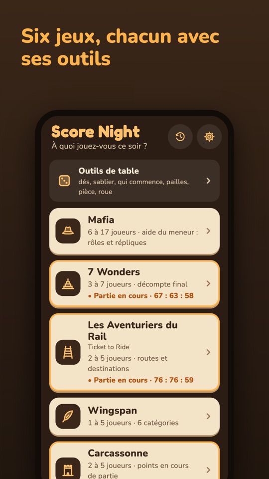 Score Night — Dans l’appli 3